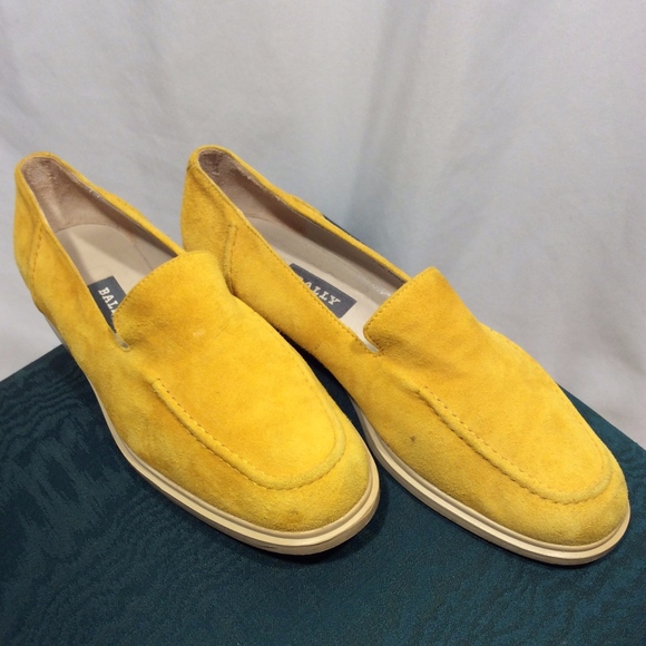 Bally Shoes - Yellow Suede Bally Loafers Bally Shoes - Yellow Suede Bally Loafers
